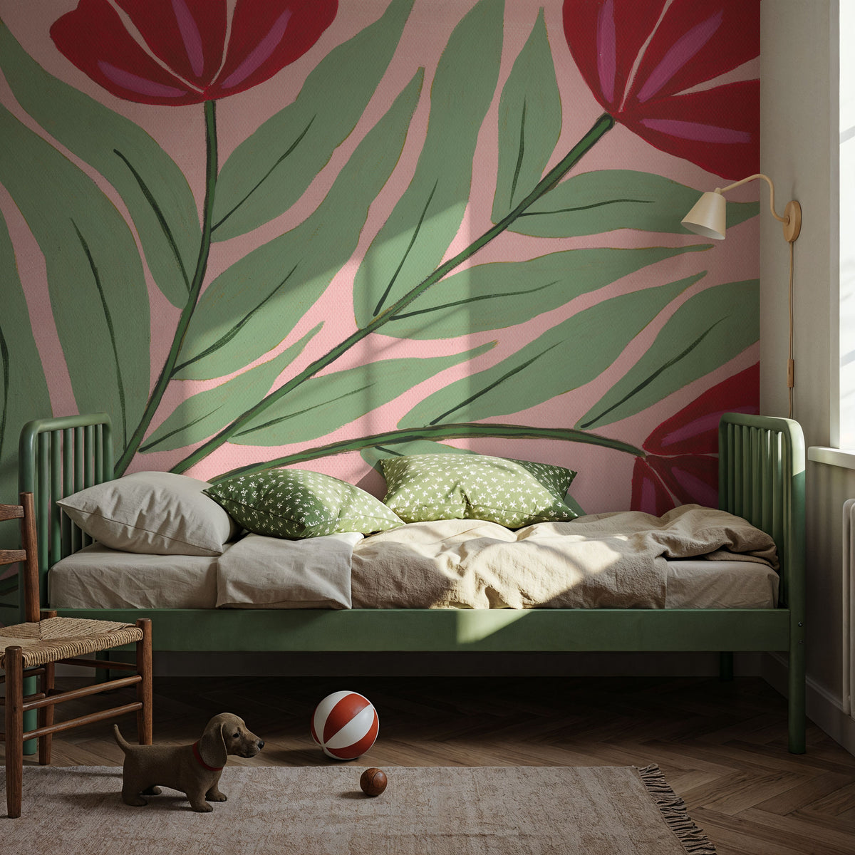 Botanical Bliss III Mural Wallpaper - room preview 04
