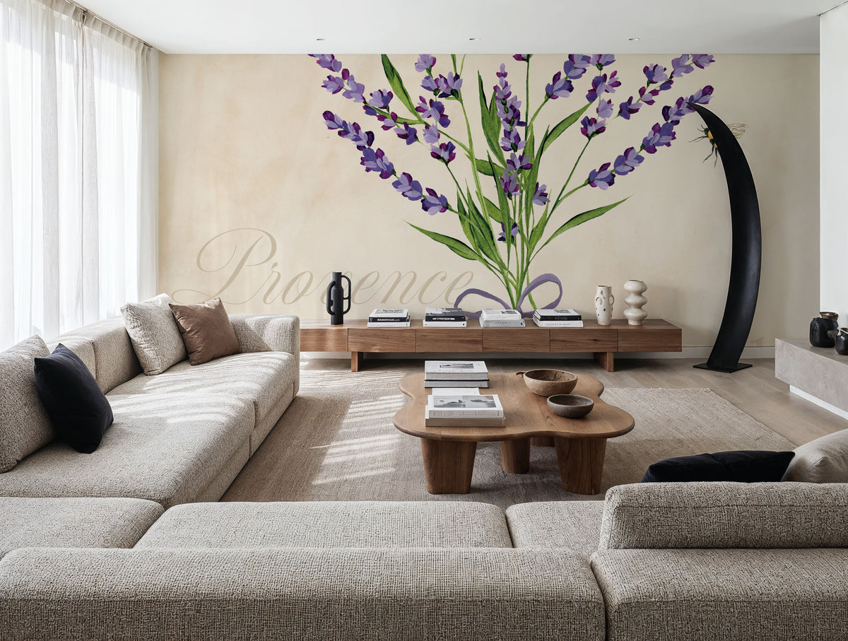 Lavender Bliss I Mural Wallpaper - room preview 04
