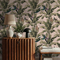 Banana Plant Pink Mural Wallpaper - room preview 04