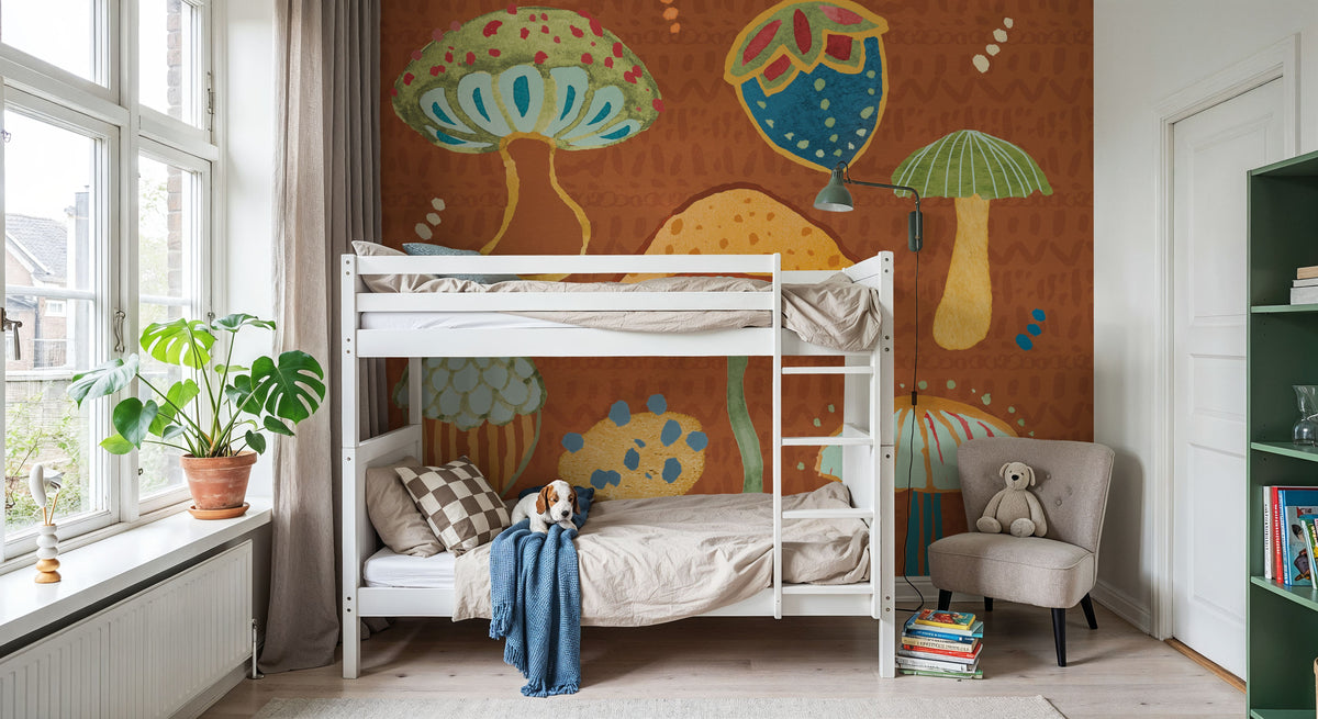 Harvest Whimsy IV Mural Wallpaper - room preview 04