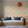 Surf Time Yellow Mural Wallpaper - room preview 04