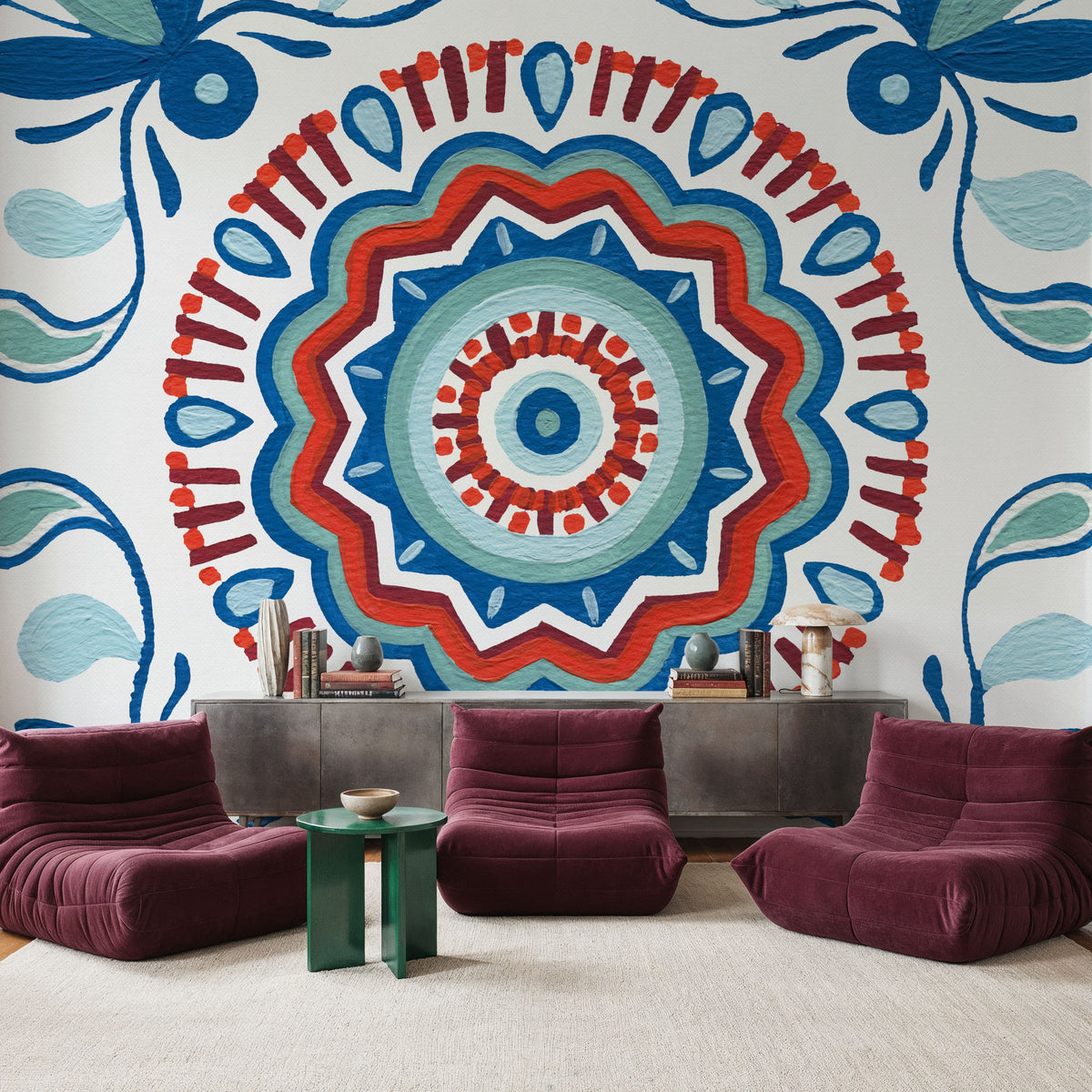 Tex Mex Mandala Tile III Mural Wallpaper - room preview 04