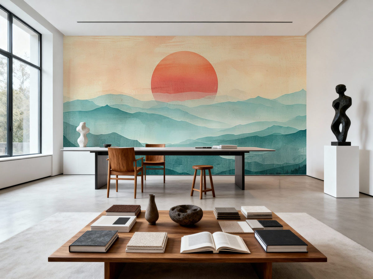 Mythical Mountains Mural Wallpaper - room preview 04