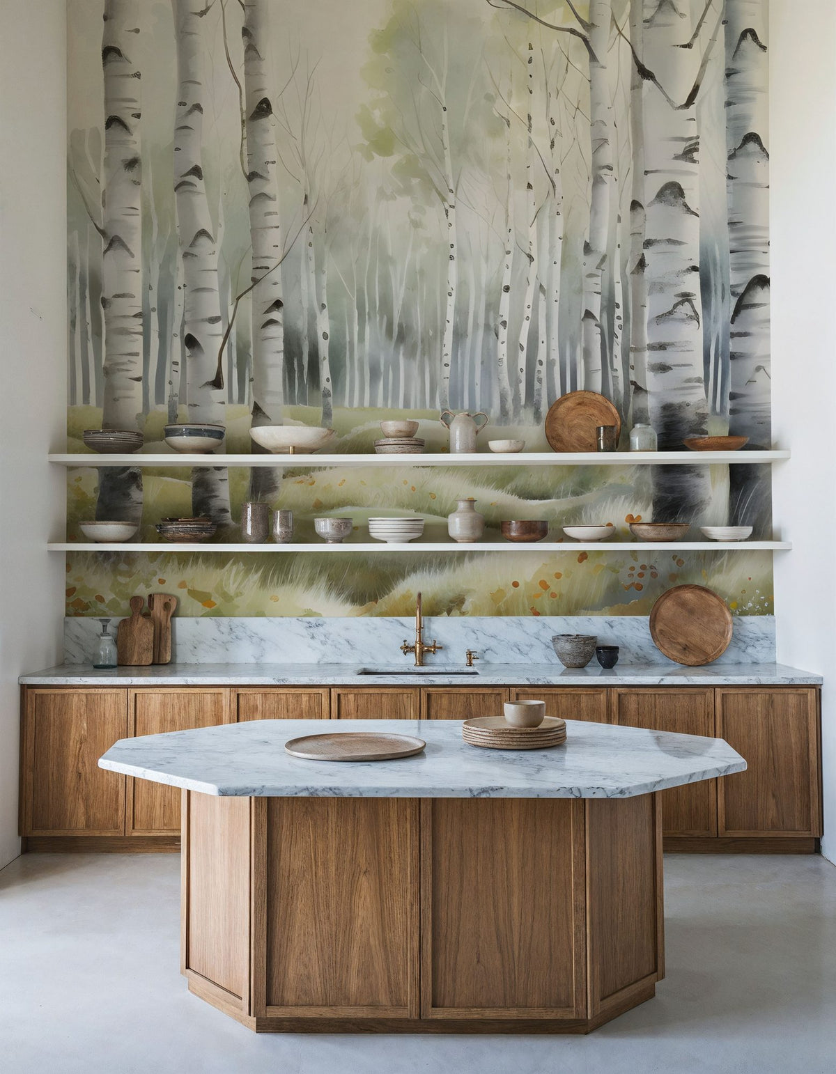 Spring Birch Mural Wallpaper - room preview 04