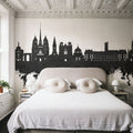 Dijon France Skyline Black & White Mural Wallpaper - room preview 04
