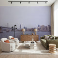 Urban Crossing Muted Mural Wallpaper - room preview 04