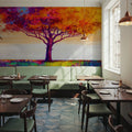Violet Flame Tree Mural Wallpaper - room preview 04
