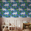Blue Dove Orchard Mural Wallpaper - room preview 04