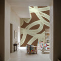 Modern Abstract `Nunc Yopie` Mural Wallpaper - room preview 04