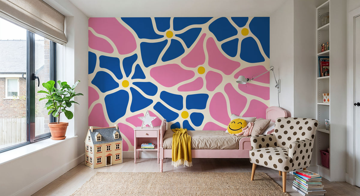 Mosaic Blossom Mural Wallpaper - room preview 04