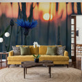 Cornflower Sunset Mural Wallpaper - room preview 04