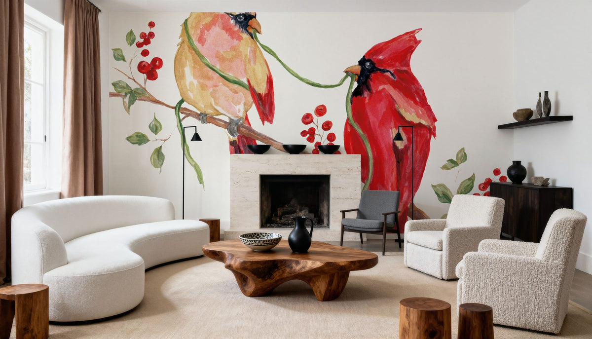 Winterberry Tidings I Mural Wallpaper - room preview 04