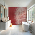 Dandelion on Red III Mural Wallpaper - room preview 04
