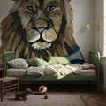 Letterman Lion Mural Wallpaper - room preview 04