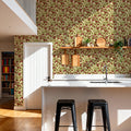 Autumn Berries, Red Mural Wallpaper - room preview 04