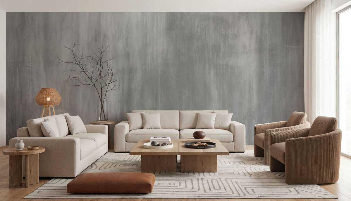 Concrete Surface, Stone Mural Wallpaper - room preview 04