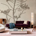 Wildflower Journal Vintage I Mural Wallpaper - room preview 04