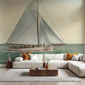 Sailing Silence Mural Wallpaper - room preview 04