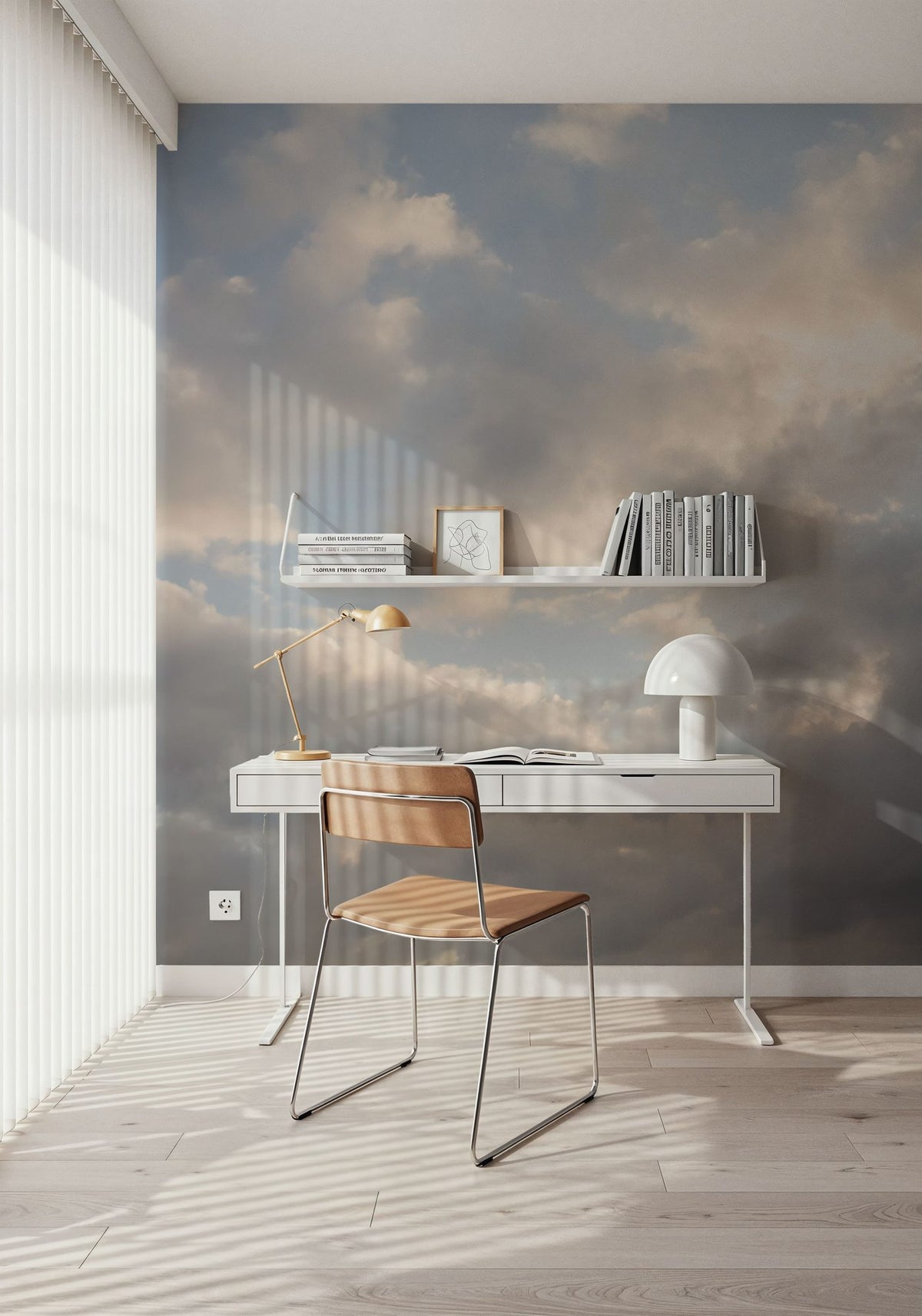 Cloudy Sky Mural Wallpaper - room preview 04