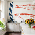 Sea Doodles I Mural Wallpaper - room preview 04