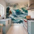 Sea's Symphony Enveloping Mural Wallpaper - room preview 04