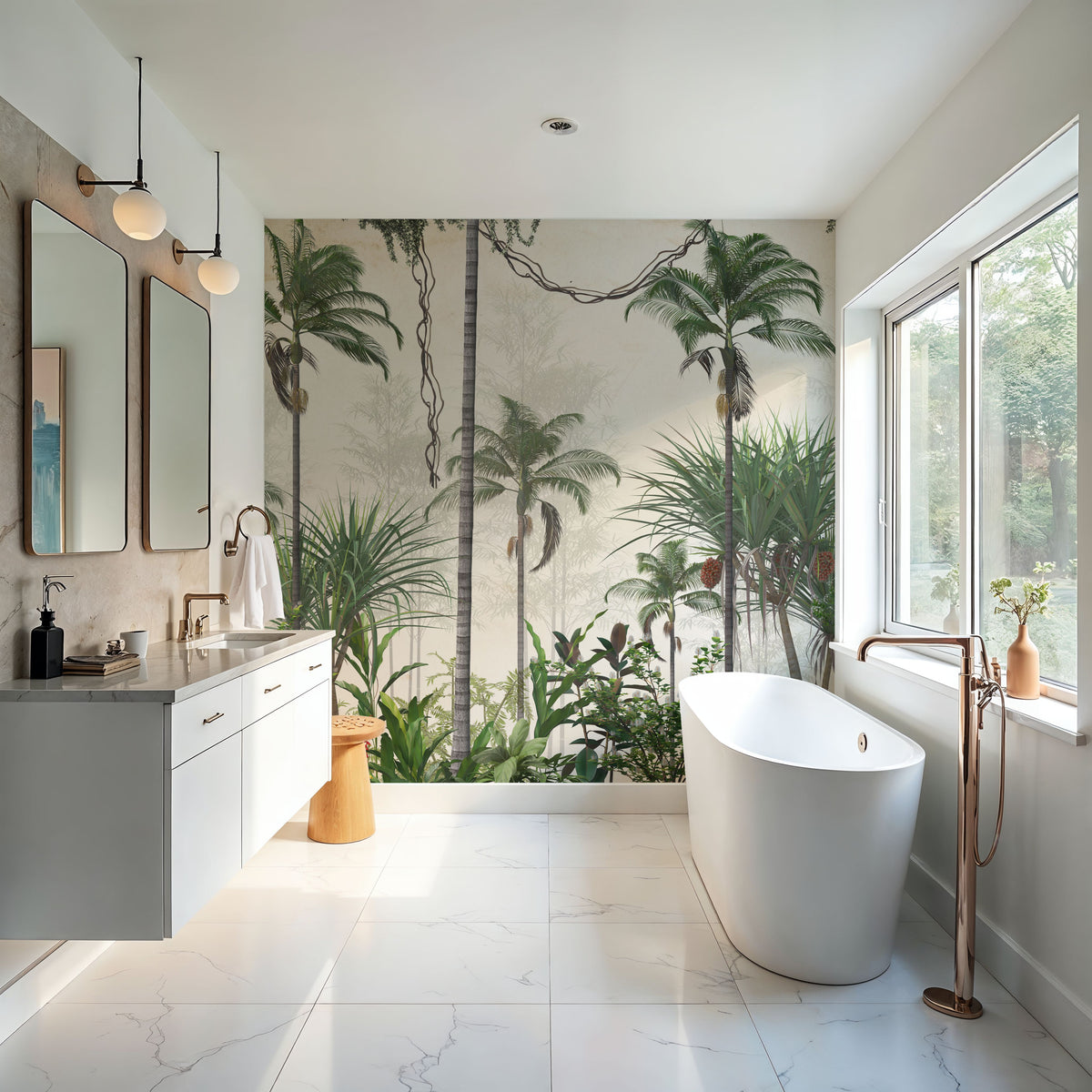 Coconut Grove Mural Wallpaper - room preview 04