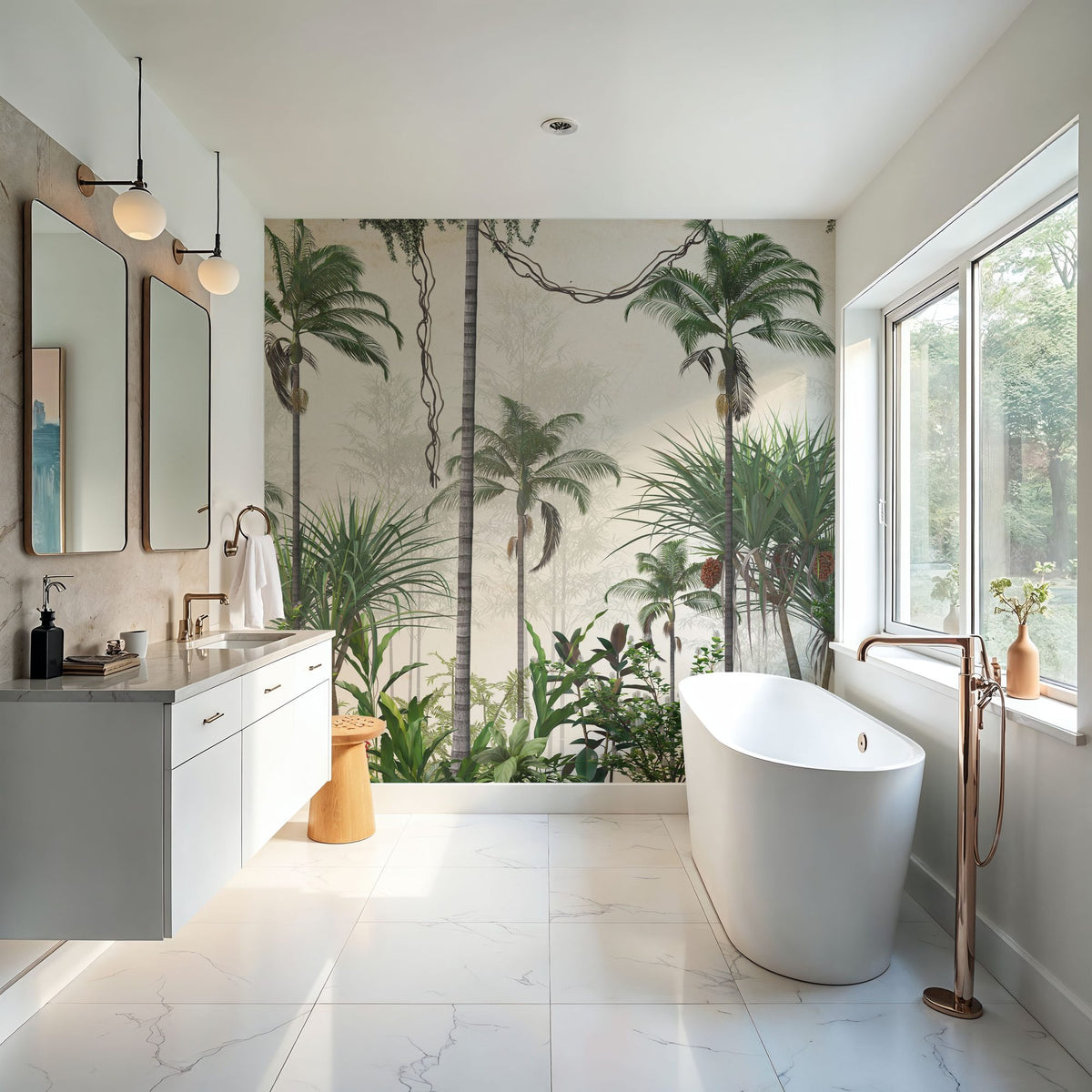 Coconut Grove Mural Wallpaper - room preview 04