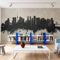 Tokyo Japan Skyline Concrete Mural Wallpaper - room preview 04
