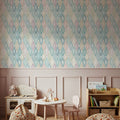 Ocean Waves Pastel Mural Wallpaper - room preview 04