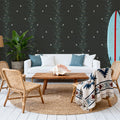 Foliage & Butterflies - Slate Mural Wallpaper - room preview 04