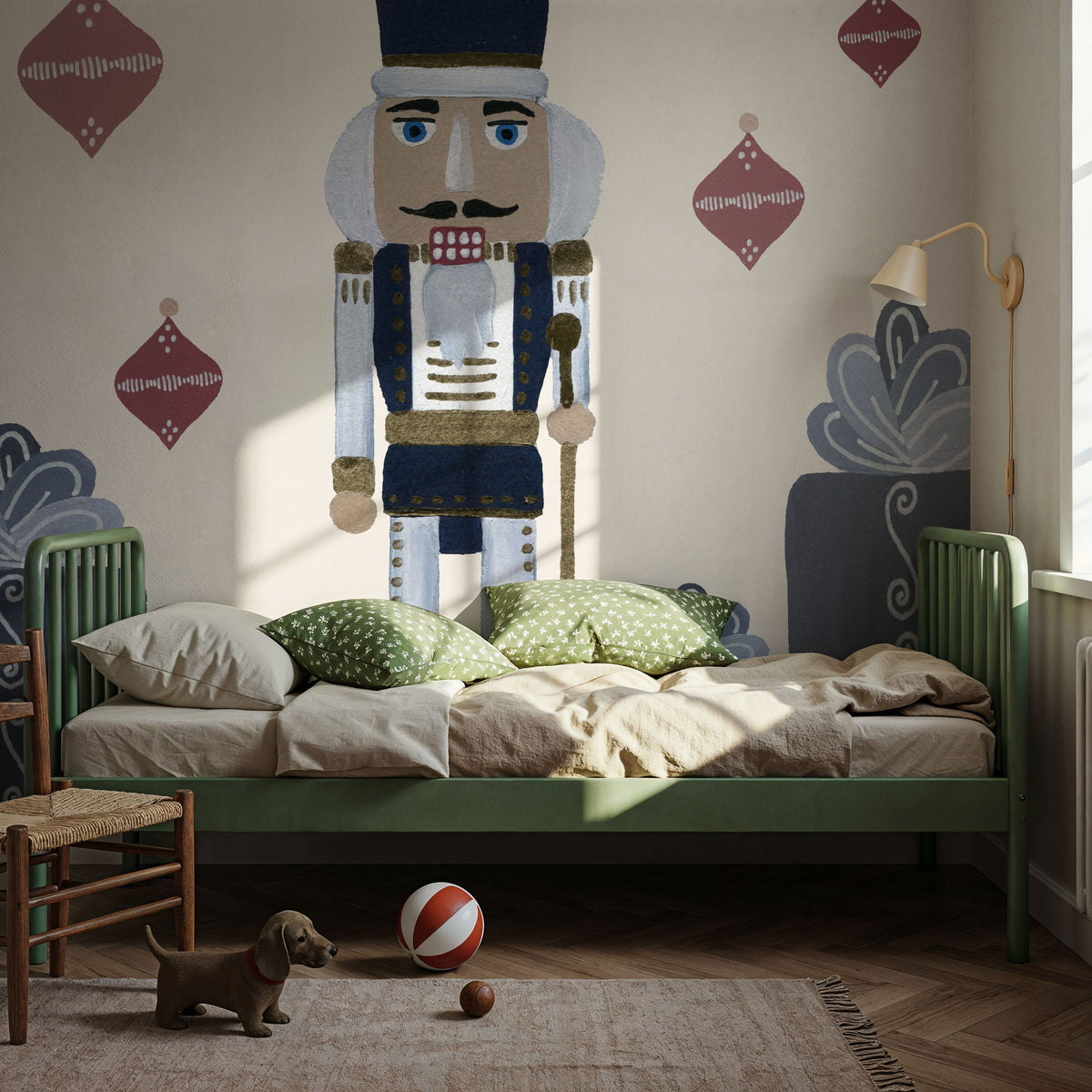 Vintage Nutcrackers II Mural Wallpaper - room preview 04