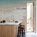Pink Sand Shoreline Mural Wallpaper - room preview 04