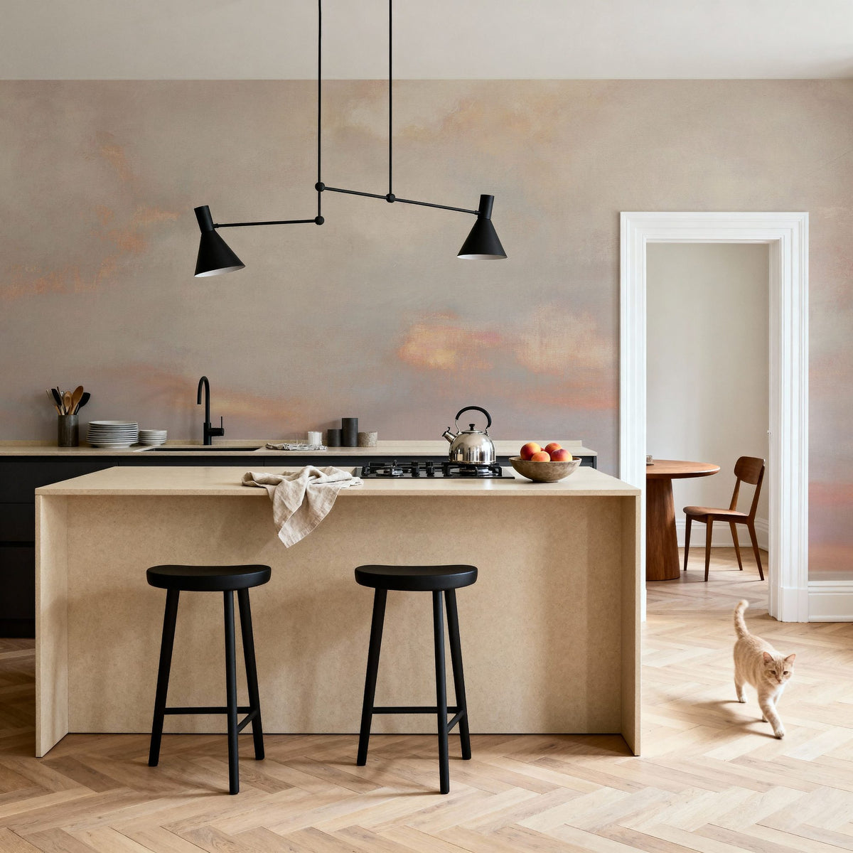 Horizon Glint Mural Wallpaper - room preview 04
