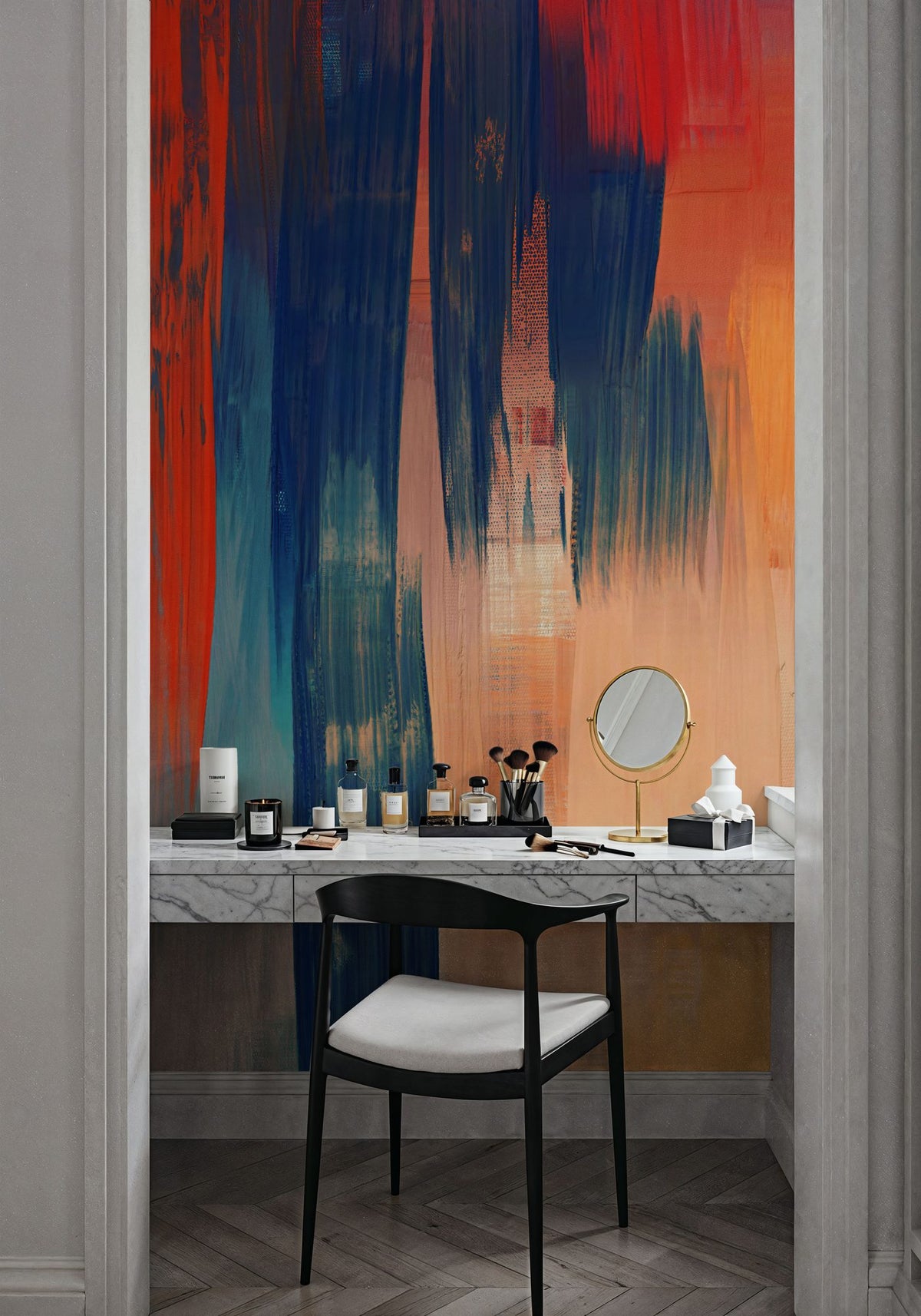 Dwellpaper Abstract Study in Red Mural Wallpaper image 4
