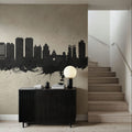 West Palm Beach Florida Skyline Concrete Mural Wallpaper - room preview 04