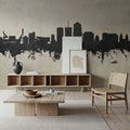 Tucson Arizona Skyline Concrete Mural Wallpaper - room preview 04