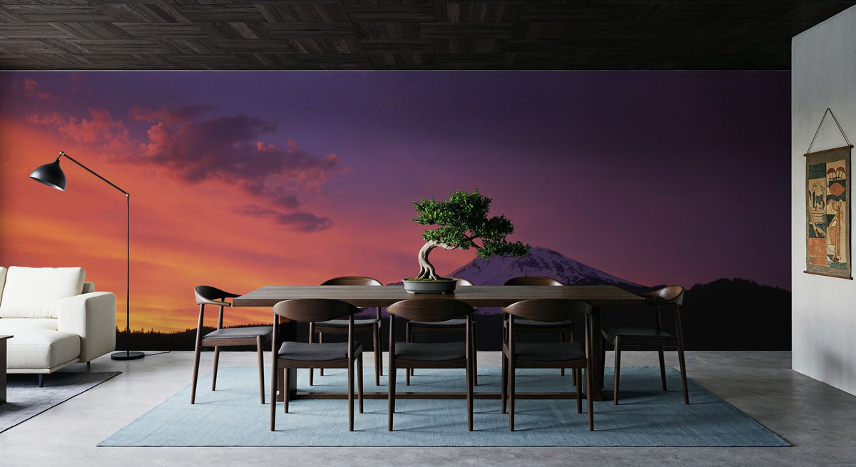 Violet Summit Mural Wallpaper - room preview 04