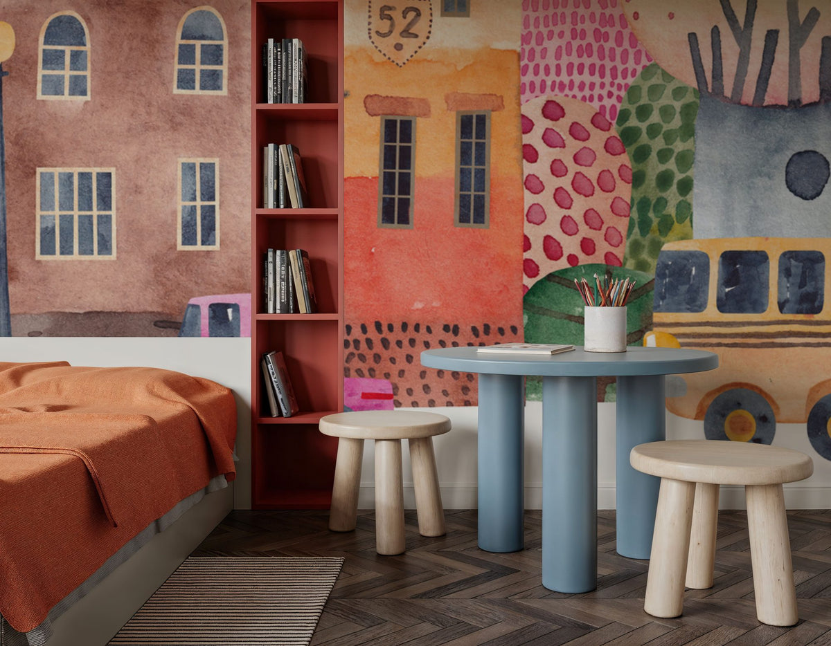 Our Street Mural Wallpaper - room preview 04