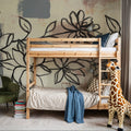 Scandinavian Floral Mural Wallpaper - room preview 04