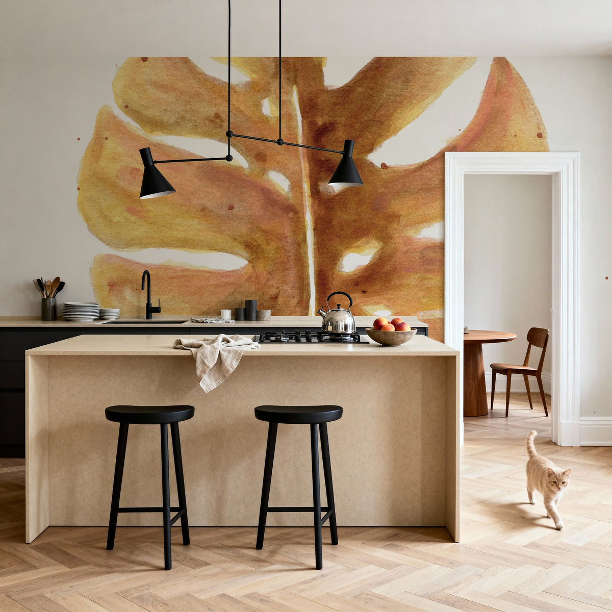 Palm Splashes II Mural Wallpaper - room preview 04