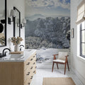Swiss Winter Panorama Mural Wallpaper - room preview 04