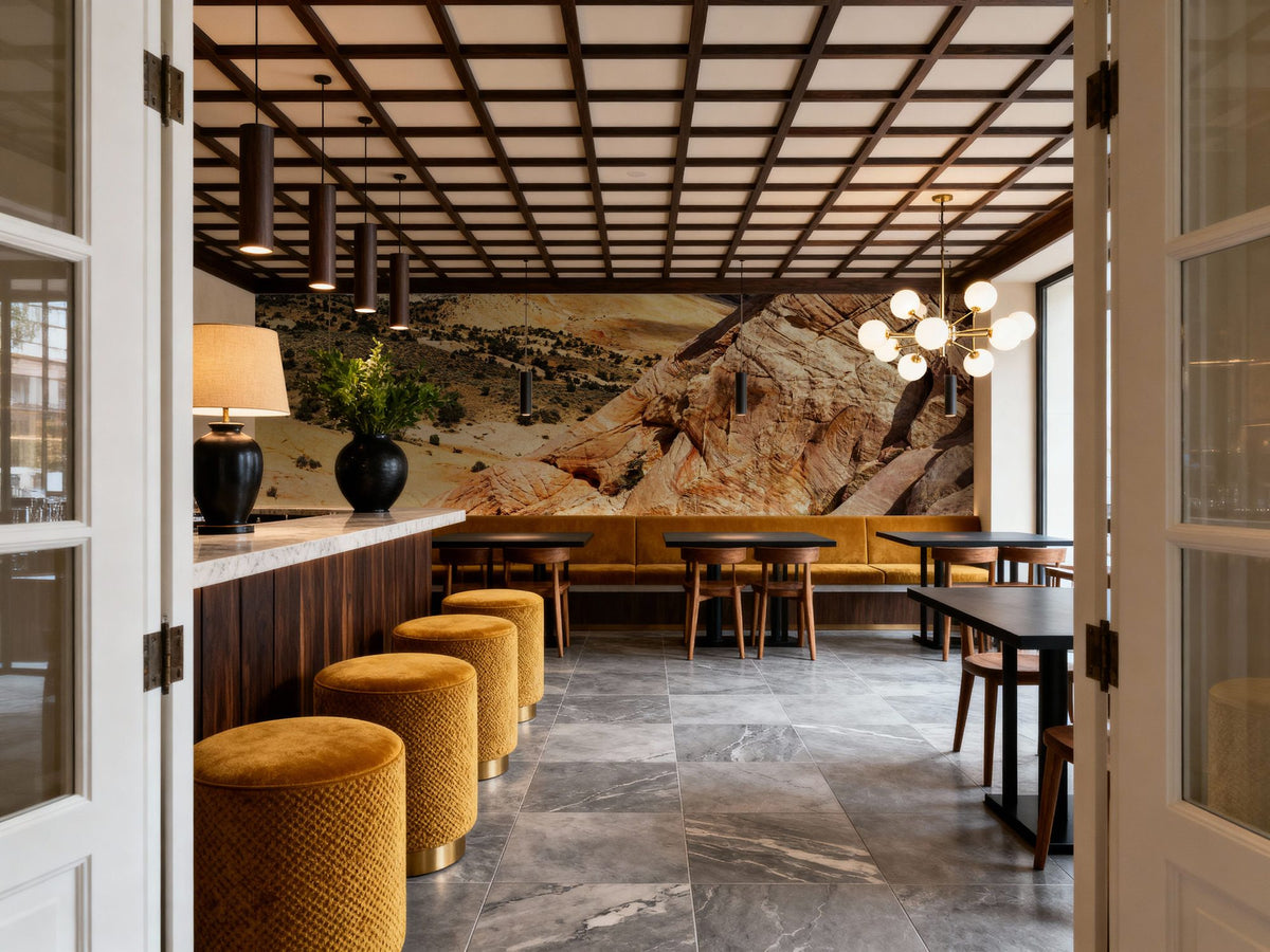 Canyon Stripes Mural Wallpaper - room preview 04