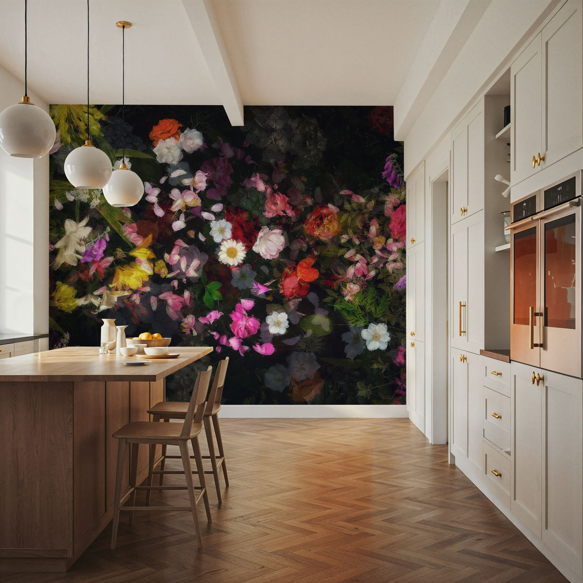 Trail of Dreams Black Mural Wallpaper - room preview 04