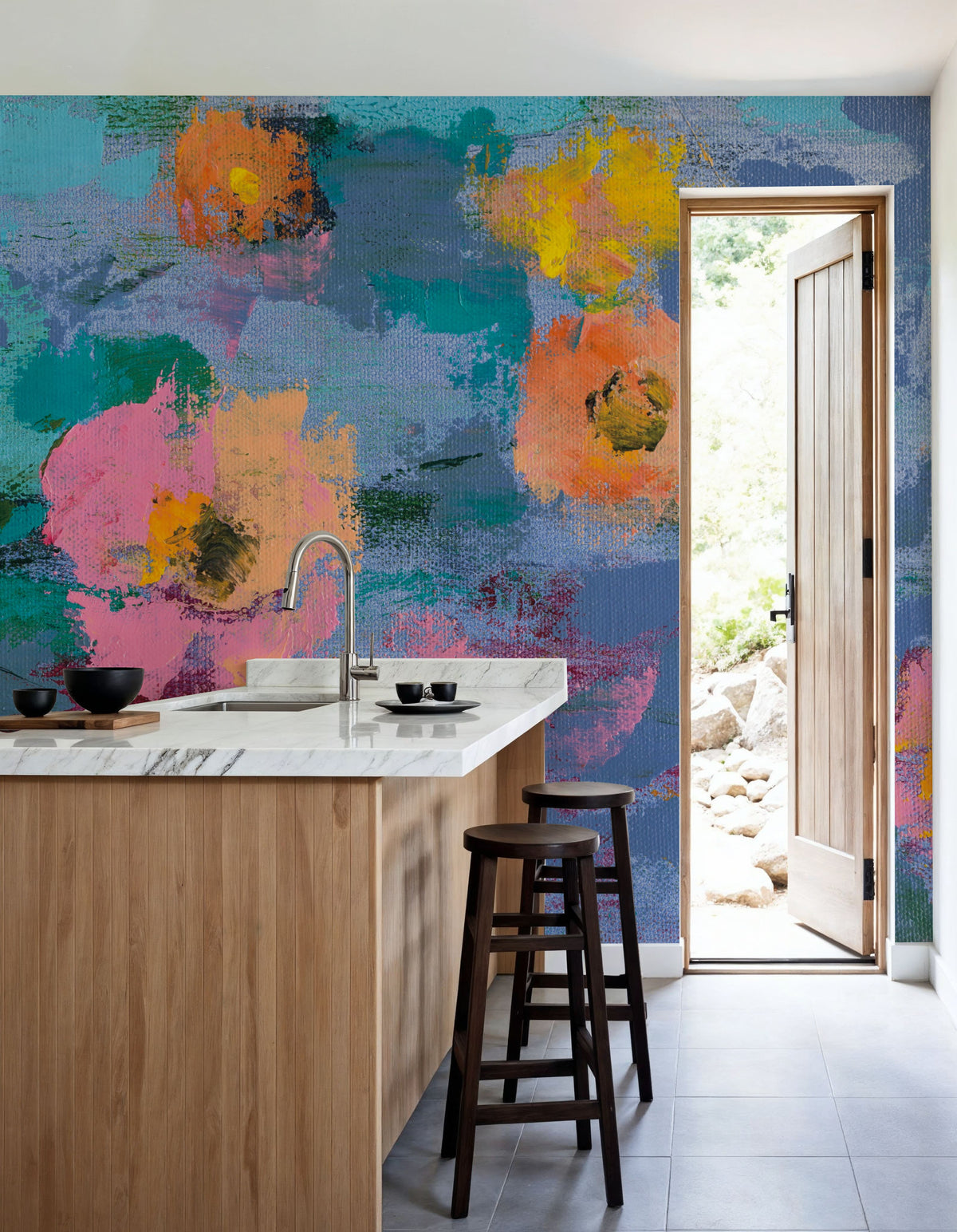 May Floral II Mural Wallpaper - room preview 04
