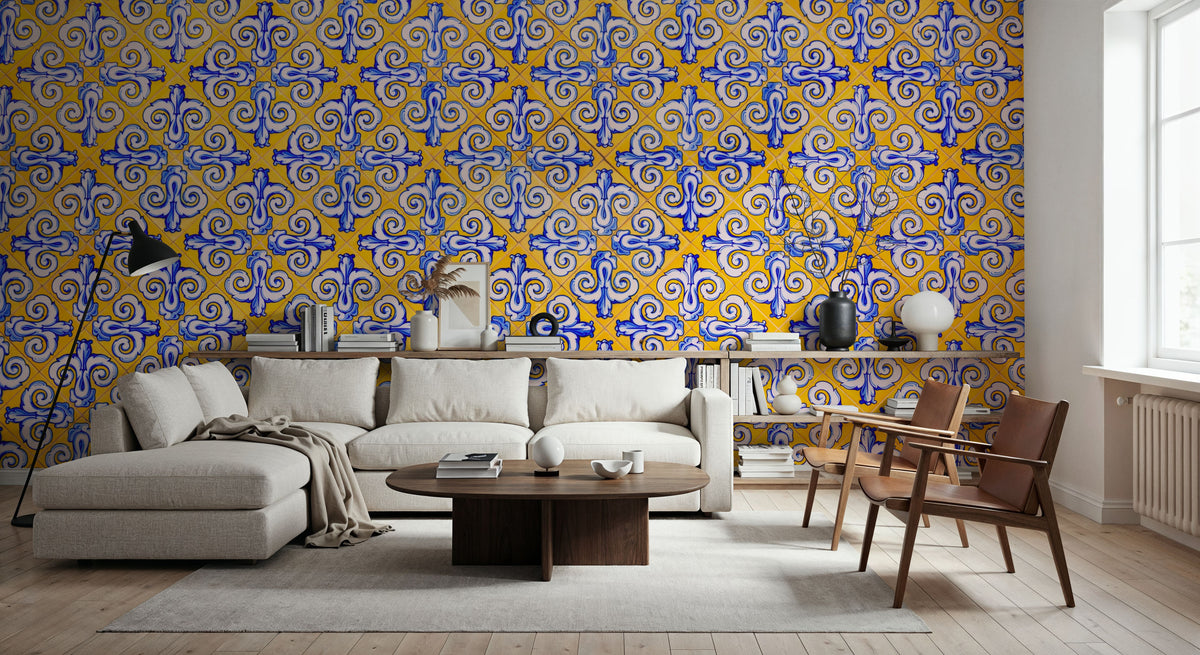 Valencia Tiled Wall Mural Wallpaper - room preview 04