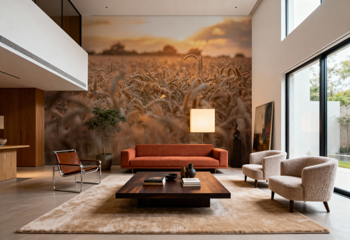 Harvest Sunset Mural Wallpaper - room preview 04