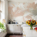 Blushing Abstract Mural Wallpaper - room preview 04