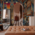 Elegant Art Deco Cityscape Mural Wallpaper - room preview 04