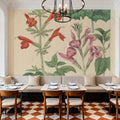 Salvia Florals I Mural Wallpaper - room preview 04