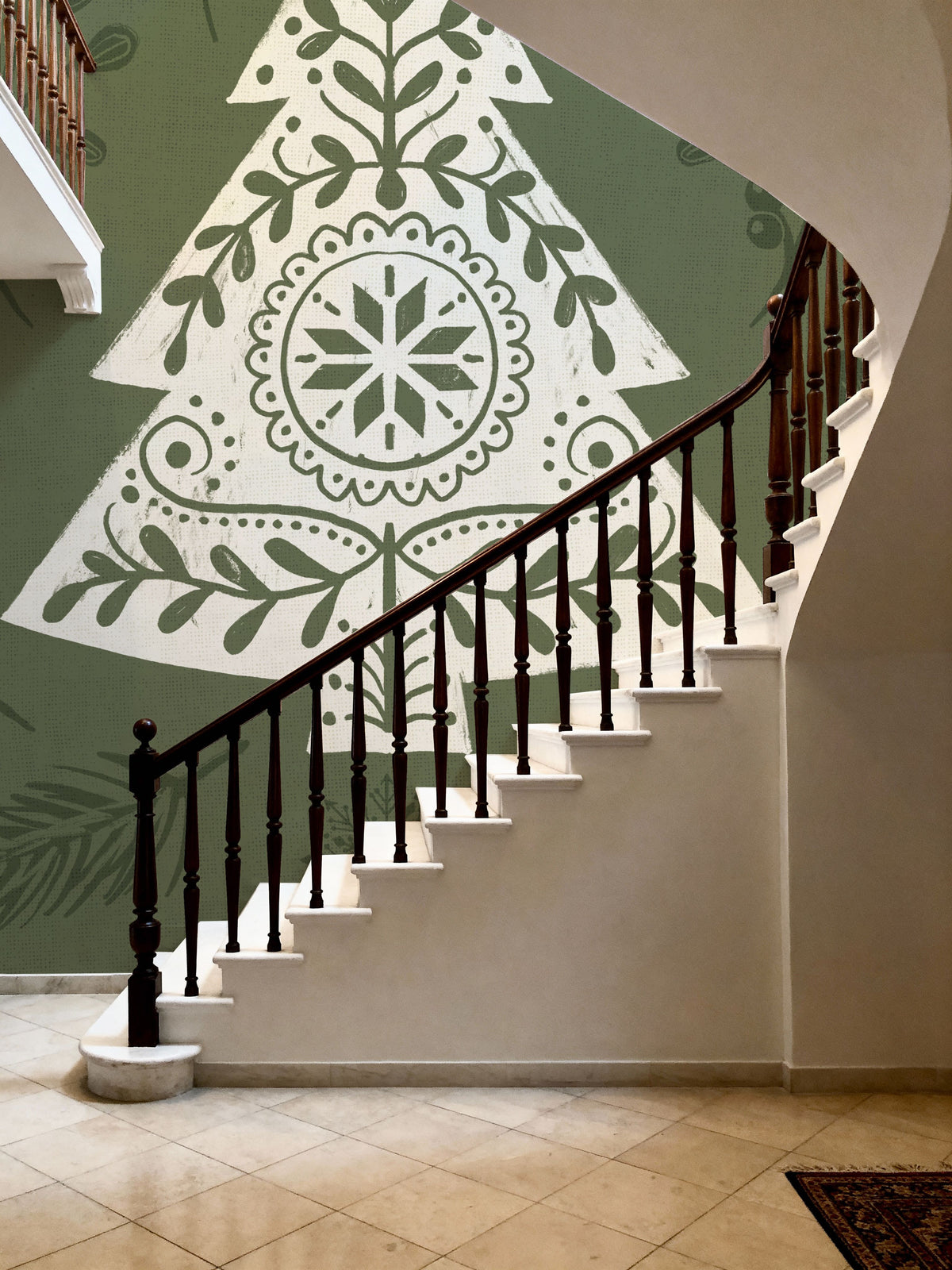 Holiday Form VI Mural Wallpaper - room preview 04